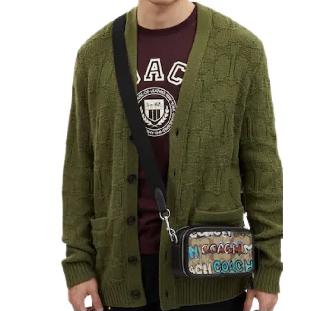 COACH X Super RARE Mint N Serf Wyatt Crossbody Bag in Signature Graffiti Pattern - Picture 7 of 10